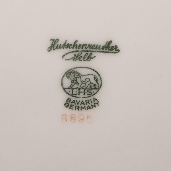 9.25" x 5.5" Hutschenreuther Relish Plate - Pattern 8895 - Gold & Silver Sprigs - Picture 4 of 5